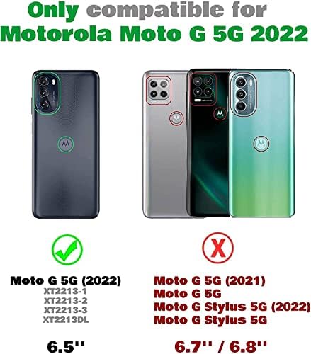 oakxco Motorola Moto G 5G 2022 az Esetben, nagy teljesítményű, Csúszásmentes, kétrétegű Ütésálló Borító, Masszív Védő Páncél,