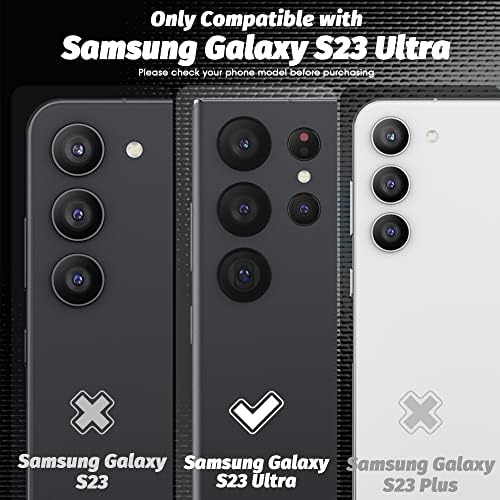 Orzero (1+2) Telefon Esetében Kompatibilis a Samsung Galaxy S23 Ultra 5G, 2 Csomag Soft Screen Protector TPU Magas Átláthatósági
