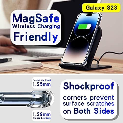 Walaivgne Bling Tükör tok Samsung Galaxy S23,Szikrázó, Strasszos Telefon Esetében a Kamera Lencséjét Védő,Légzsák Anti-Őszi