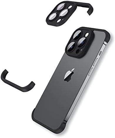 LEKEVO keret nélküli Alkalmas iPhone 13 Pro Lökhárító Esetben a Kamera Lencséjét Védő, Vékony, Puha TPU Ütésálló Telefon