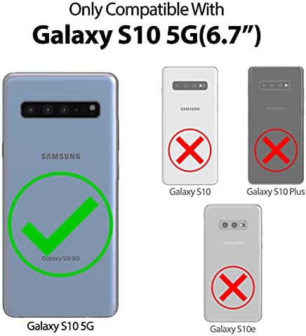 GOOSPERY Puha Érzés Jelly Samsung Galaxy S10 5G Esetben (2019) Selymes, Karcsú Lökhárító Burkolat (sötétkék)