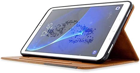 tablet védőtok Prémium PU bőrtok Kompatibilis a Samsung Galaxy Tab Egy 10.1() T580/T585,Intelligens Mágneses Flip-Szeres