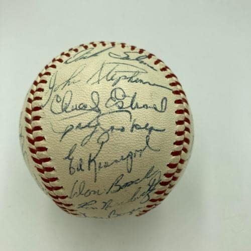 A Legjobb 1967 New York Mets Csapat Aláírt NL Baseball Nolan Ryan SZÖVETSÉG COA - Dedikált Baseball