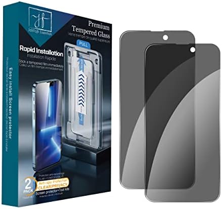 JahFajh Essentials Adatvédelmi Anti-Spy Edzett Üveg kijelző Védő fólia iPhone 14 Pro, a 6.1 colos képernyő, 2-Pack