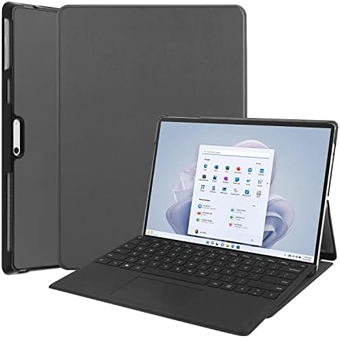 Tablet PC Esetében az Esetben a Microsoft Surface Pro 9 2022 Megjelent (13 inch) Tri-Fold Smart Tablet Esetben Nehéz PC Vissza