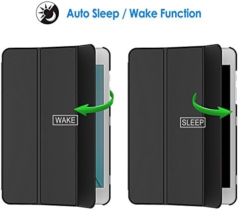 JETech Esetben a Samsung Galaxy Tab Egy 9,7 hüvelykes Tablet Auto Sleep/Wake Funkció (Fekete)