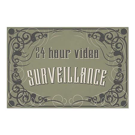 CGSignLab |24 Órás Videó Megfigyelő -Viktoriánus Gótikus Ablak Ragaszkodnak | 30x20
