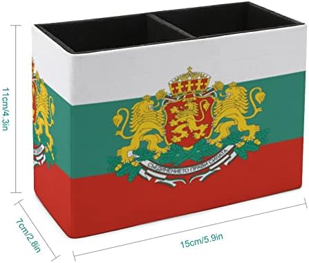 Bolgár Jelvény, Zászló, tolltartó Többfunkciós Asztali Toll Kupa Asztali Írószer Szervező Iroda Haza Egy Méret