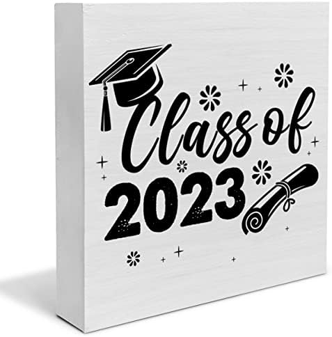 Érettségi Osztály 2023 Fa Doboz Jel Dekor Asztal Alá Diplomás Ünnep Fából készült Doboz, Blokk Alá Rusztikus Otthon Ballagási