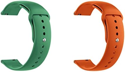 EGY ECHELON gyorskioldó Nézni Zenekar Kompatibilis LG G Watch Szilikon Karóra Szíj Gomb, Zár, 2 darabos Csomag (Zöld vagy