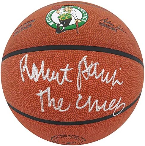 Robert Parish Aláírt Wilson Boston Celtics Logó NBA Kosárlabda w/A Főnök - Dedikált Kosárlabda