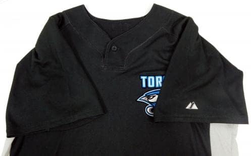 2008-10 Toronto Blue Jays 60 Játékban Használt Fekete Jersey gyakorlást ST 46 092 - Játék Használt MLB Mezek