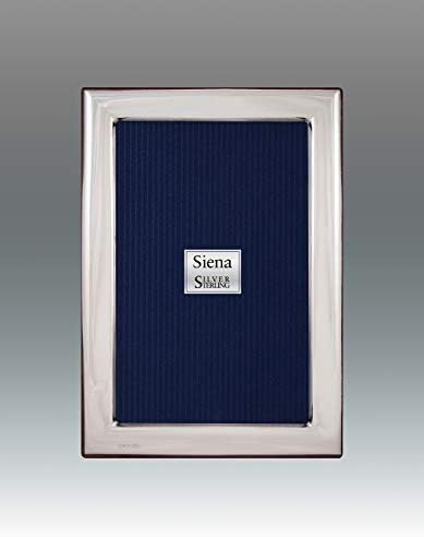 Siena 8x10 Sima Deco Ezüst Képkeret, Boutique Minőségi Képkeret, Siena Gyűjtemény (925 Sterling Ezüst)