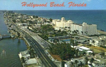 Hollywood Beach, Florida Képeslap