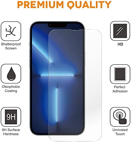 Xréel Platinum Pajzs Kompatibilis [iPhone 14 Plus], Edzett Üveg kijelző Védő fólia, majd a Kamera Lencséjét Védő (2 Csomag),