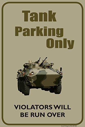 Tank Parkolás Csak 12x18 Újdonság Parkolás Jel