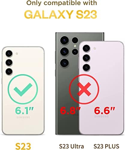 J. west tok Samsung Galaxy S23 Esetben 6.1-es, Luxus, Csillogás Áttetsző, Tiszta Leopárd csíkos Gyöngyös Kialakítás Puha