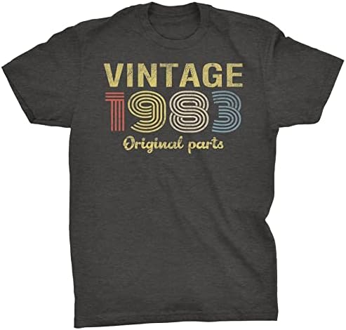 40 Születésnapi Ajándék, Póló, Férfi - Vintage Eredeti Alkatrész 1983 - Retro Szülinapi - 40 Születésnapi Ajándék