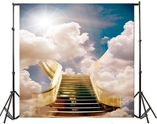 AOFOTO 10x10ft Stairway to Heaven Hátteret, Paradicsom Lépcsőn Szent Álmodozó Felhők Fotózás Háttér Isteni Égi Hit, Imádkozzunk