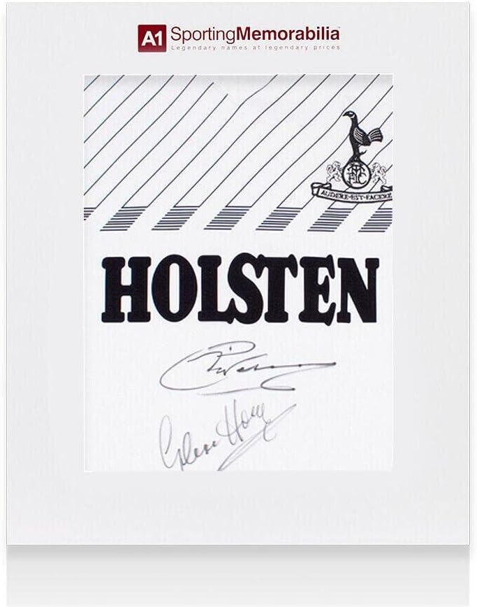Chris, Kacsázó & Glenn Hoddle Aláírt Tottenham Hotspur Ing - 1986, Kettős Aláírt - - Dedikált Foci Mezek