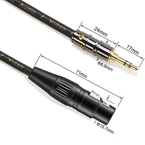 XLR 3, 5 mm-es Kábel Adapter 6N OFC XLR Női 3,5 mm XLR Kábel Aux a Stúdió Mikrofon Felvétel Hangfelvétel Digitális Felvétel