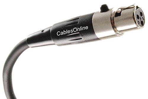 CablesOnline 1ft Mini XLR 3-Pin Női 2 Mini XLR 3-Pin Férfi Mikrofon Y-Elosztó Kábel, XM-Y201