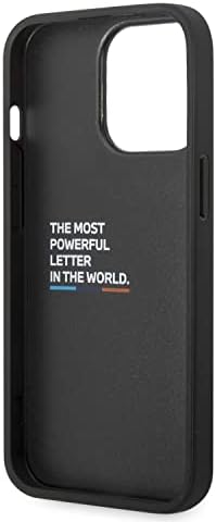 CG MOBIL BMW Telefon tok iPhone 14 Pro Max a Fekete Steppelt Közepén Tricolor, PU Szénszálas Védő & Tartós Esetben az Easy