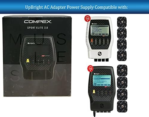 UpBright 9V AC/DC Adapter Kompatibilis a Compex Sport Elit Teljesítményét Izom Kit REF 62508000 1501000 2.0 Izom Stim + Több