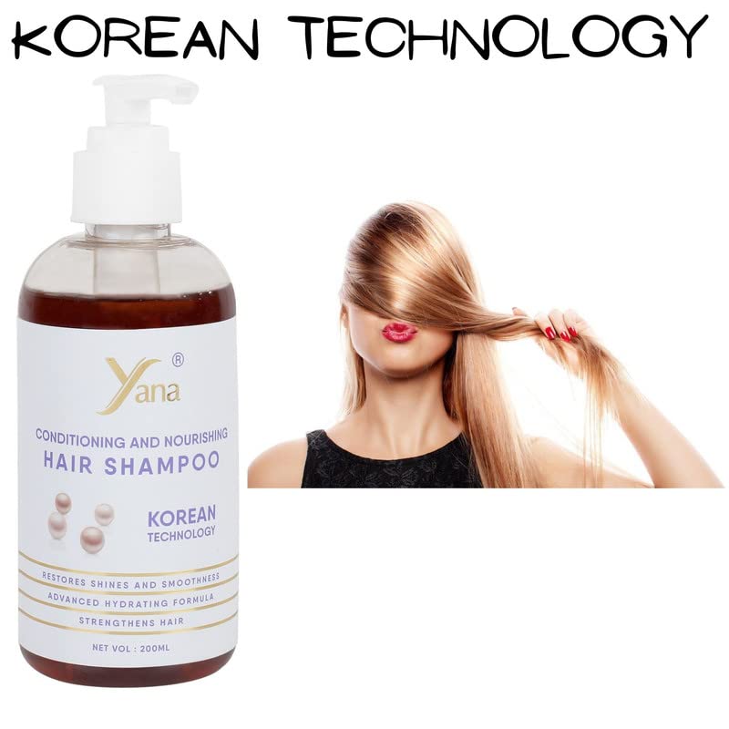 Yana Hair Sampon Koreai Technológia Természetes Sampon Száraz Hajra