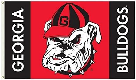 Georgia Bulldogs Főiskola Prémium Zászló