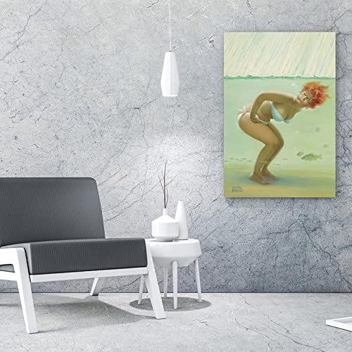 Retro Kreatív, Vicces Plakát Hilda által Duane Bryers Kövér Lány a Modern Wall Art a Vásznon Poszterek, Nyomatok Képet Nappali,