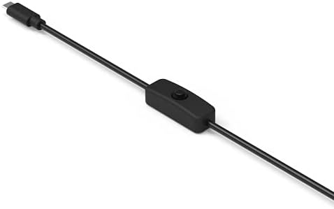 NC Típusú USB-C Kábel Tápegység Töltő 5.25 V/3A UL 1,5 M/4.92 Ft USBC Kábel Adapter US Plug Fekete Raspberry Pi 4