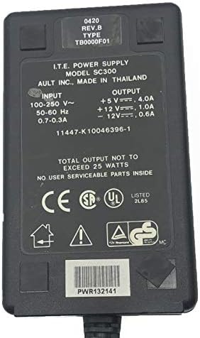 I. T. E. SC300 AC Adapter Tápegység TB0000F01 (9-pin) K100463 w/P. Kábel SC300 AC Adapter Tápegység TB0000F01 (9-pin) K100463