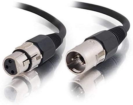 C2G 40059 Pro-Audio-XLR Férfi-XLR Női Kábel, Fekete (6 Láb, 1.82 Méter)